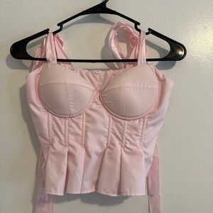 Pink Bustier Top